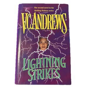 Lightning Strikes by V. C. Andrews 2000 HC DJ Pocket Books Hudson Series Book 2